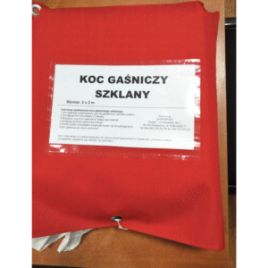 Koc gaśniczy szklany 2 × 3 m